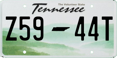 TN license plate Z5944T