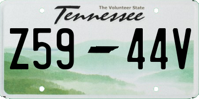 TN license plate Z5944V