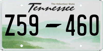 TN license plate Z5946O