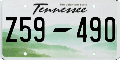 TN license plate Z5949O
