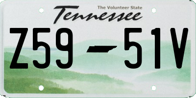 TN license plate Z5951V