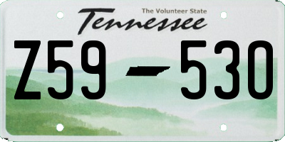 TN license plate Z5953O