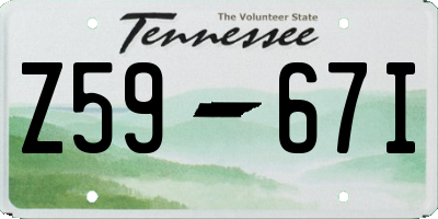 TN license plate Z5967I