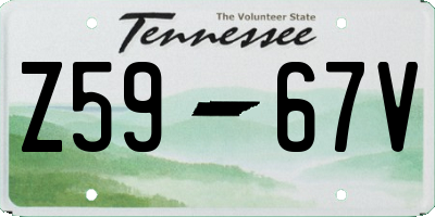 TN license plate Z5967V