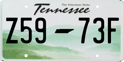 TN license plate Z5973F