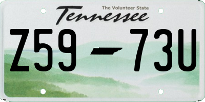 TN license plate Z5973U