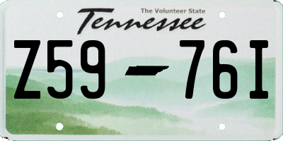 TN license plate Z5976I
