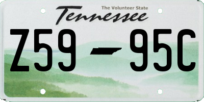 TN license plate Z5995C