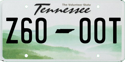TN license plate Z6000T