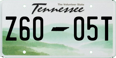 TN license plate Z6005T