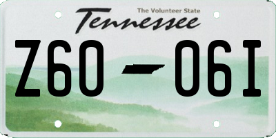 TN license plate Z6006I