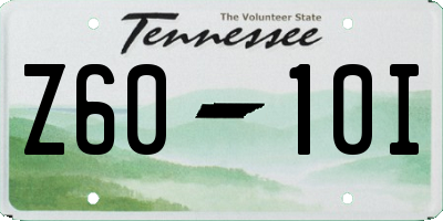 TN license plate Z6010I