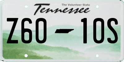 TN license plate Z6010S