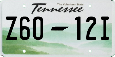 TN license plate Z6012I