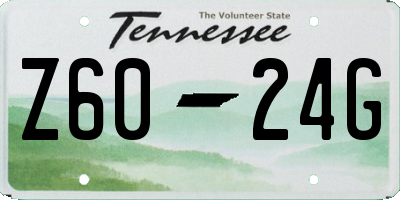 TN license plate Z6024G