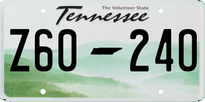 TN license plate Z6024O