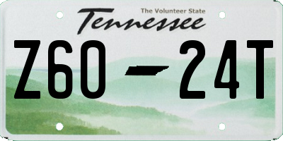 TN license plate Z6024T