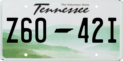 TN license plate Z6042I