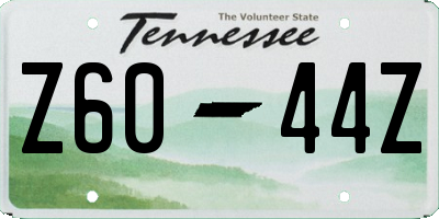 TN license plate Z6044Z