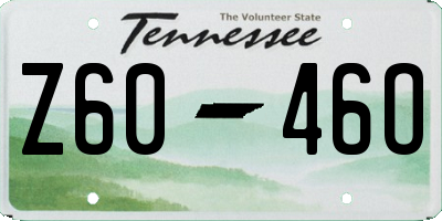 TN license plate Z6046O