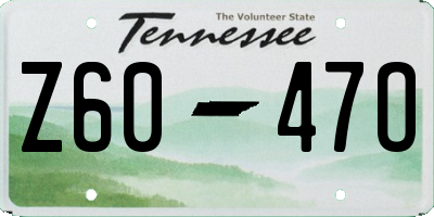 TN license plate Z6047O