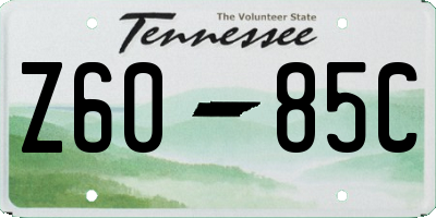TN license plate Z6085C