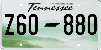 TN license plate Z6088O