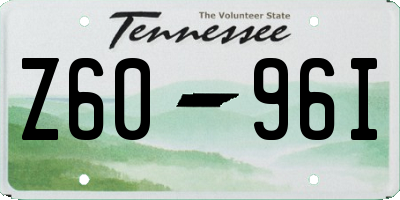 TN license plate Z6096I
