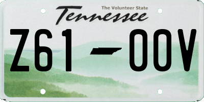 TN license plate Z6100V