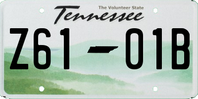 TN license plate Z6101B