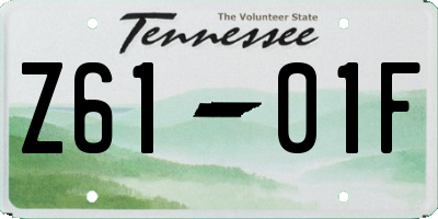 TN license plate Z6101F