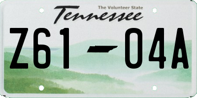 TN license plate Z6104A