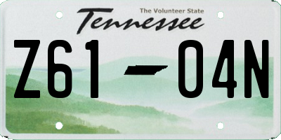 TN license plate Z6104N