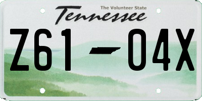 TN license plate Z6104X