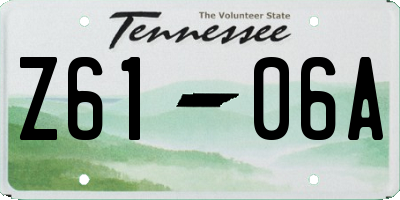 TN license plate Z6106A