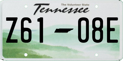 TN license plate Z6108E