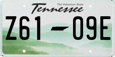 TN license plate Z6109E