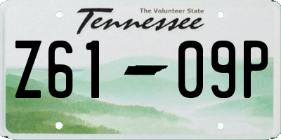 TN license plate Z6109P