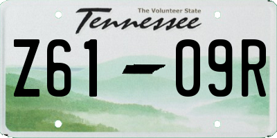 TN license plate Z6109R