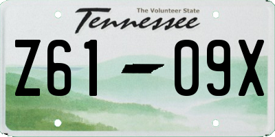 TN license plate Z6109X