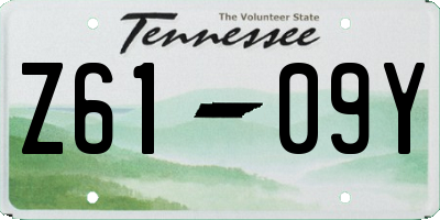TN license plate Z6109Y