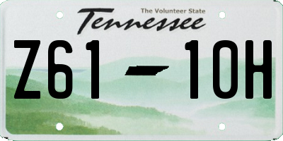 TN license plate Z6110H
