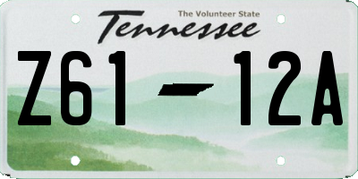 TN license plate Z6112A