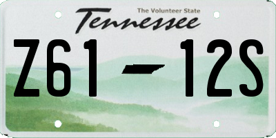 TN license plate Z6112S