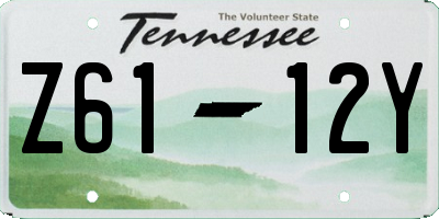 TN license plate Z6112Y