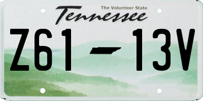 TN license plate Z6113V