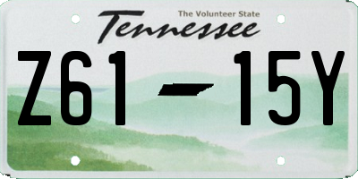TN license plate Z6115Y