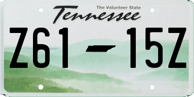 TN license plate Z6115Z