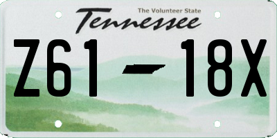 TN license plate Z6118X