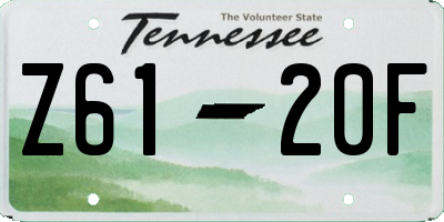 TN license plate Z6120F